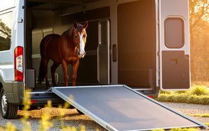 Come caricare in sicurezza il cavallo sulla rampa del van